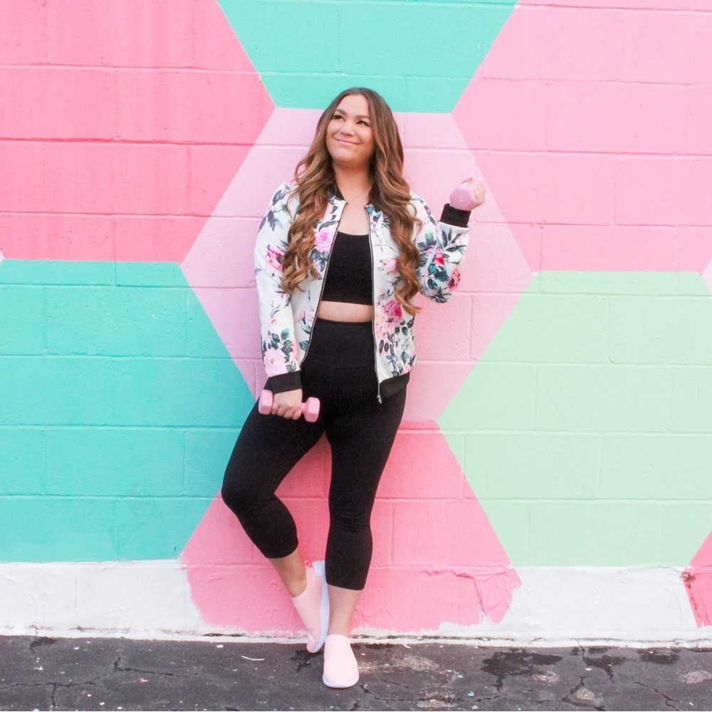 NEW Floral Lightweight Bomber Jacket